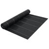 vidaXL Weed Membrane | Black with green stripes | 100% Polypropylene | 2x25 m