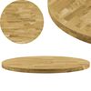 vidaXL Table Top Solid Oak Wood Round 44 mm 400 mm