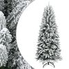 vidaXL Artificial Christmas Tree with Flocked Snow 180 cm PVC&PE