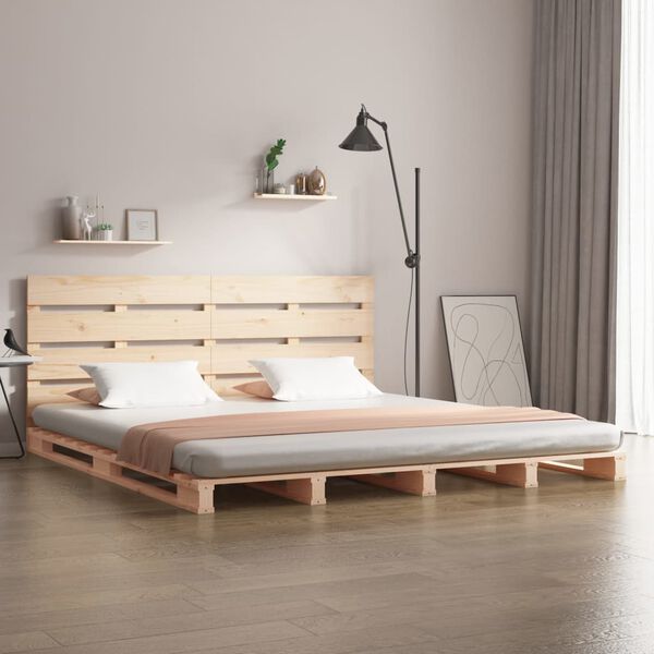 vidaXL Bed Frame without Mattress 120x190cm Solid Wood Pine Small Double