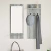 vidaXL Wall-Mounted Coat Rack with Shelf Grey sonoma 70 x 10 x 90 cm