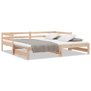 vidaXL Pull-out Day Bed without Mattress 80x200 cm