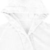 vidaXL Bathrobe Hoodie White XXL Flannel
