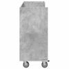 vidaXL Golf Cabinet with Wheel Plain Concrete Grey 120 x 45 x 98 cm