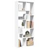 vidaXL Room Divider Bookcase White 67x25x161.5 cm Engineered Wood