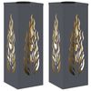 vidaXL Solar LED Pathway Light 2 pcs Warm White 18 x 18 x 50 cm