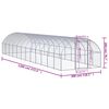 vidaXL Outdoor Chicken Coop 3x12x2 m Galvanised Steel