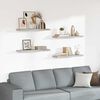 vidaXL Floating Wall Shelves 4 pcs Concrete Grey 80x23.5x3.8 cm MDF