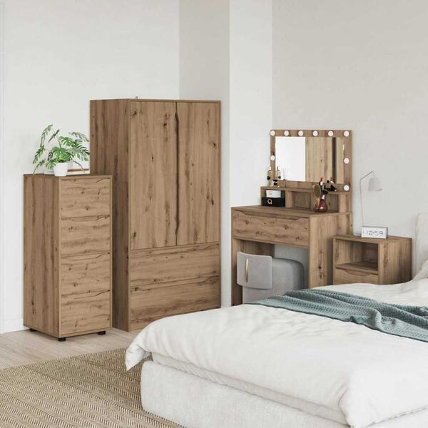 vidaXL Storage Cabinet Artisan Oak 40 x 48 x 105 cm Engineered Wood