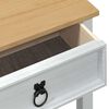 vidaXL Console table with Drawer White 55 x 35 x 73 cm Solid Pine Wood