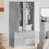 vidaXL Cabinet Manual Concrete Grey 79.5 x 49 x 156 cm Engineered Wood