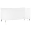 vidaXL Record Cabinet High Gloss White 100x38x48 cm Engineered Wood