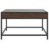 vidaXL Coffee Table with Infinity LED Brown Oak 70x50x41 cm