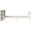 vidaXL Bookcase Bed without Mattress White 90x200 cm Solid Wood Pine