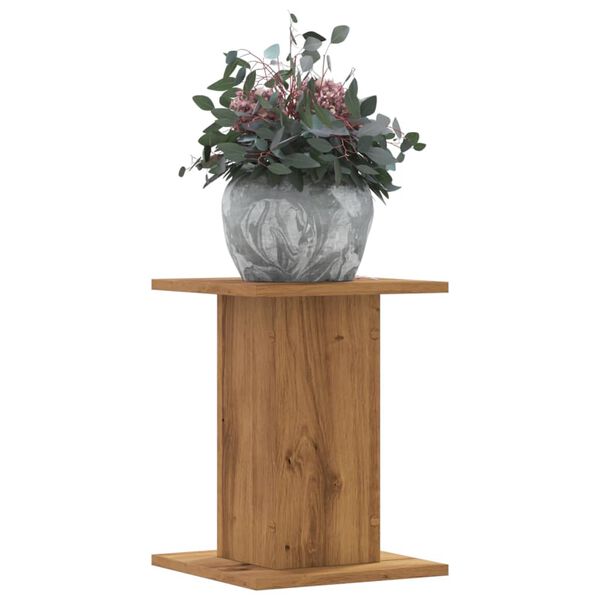 vidaXL Plant Stands 2 pcs Artisian Oak 30x30x40 cm Engineered Wood