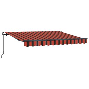 vidaXL Retractable Awning Orange 250 x 200 cm Fabric
