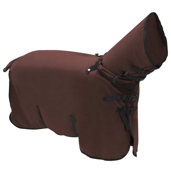 vidaXL Horse Blanket Full Dark Brown Polyester