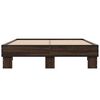 vidaXL Bed Frame without Mattress Brown Oak 120x190 cm Small Double