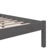 vidaXL Bed Frame without Mattress Grey Solid Wood 120x200 cm