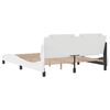 vidaXL Bed Frame without Mattress "Zadar" White 160x200 cm Faux Leather