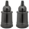 vidaXL Lamp Holders 2 pcs Glossy Black E27