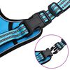 vidaXL Dog Harness with Lead & Collar Adjustable Blue S