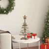 vidaXL Christmas Tree with Stand Brown 60 cm Solid teak wood