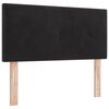 vidaXL LED Headboard with LED Strip Lights Black 90 cm Polyester