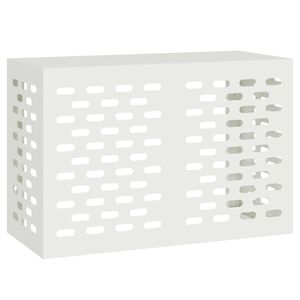 vidaXL Air Conditioner Cover White 90 x 40 x 60 cm Steel