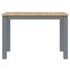 vidaXL Dining Table Panama Grey 112x60x75 cm Solid Wood Pine