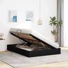 vidaXL Storage Bed with Mattress Black 135 x 190 cm Fabric