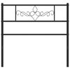 vidaXL Metal Replace Headboard Black 75 cm