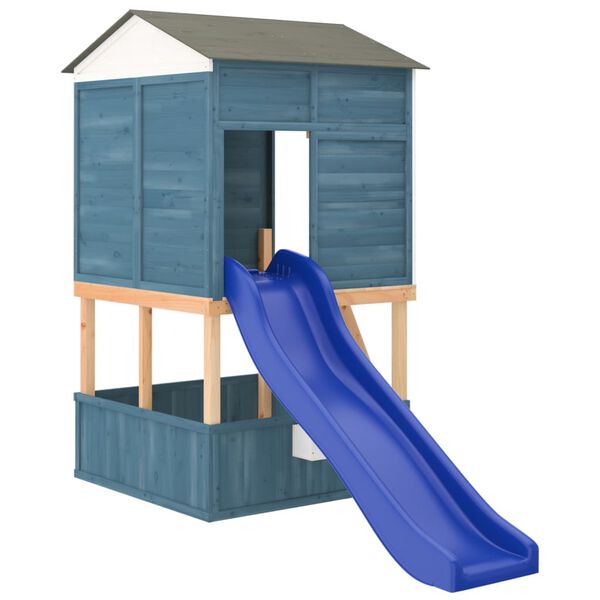 vidaXL Play Slide Blue 175x38x23 cm Polypropylene