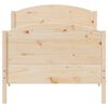vidaXL Bed Frame without Mattress 75x190 cm Small Single Solid Wood Pine