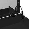 vidaXL Dressing Table and Stool Black 60x40x113.5 cm