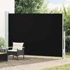 vidaXL Patio Retractable Side Awning 200x300 cm Black