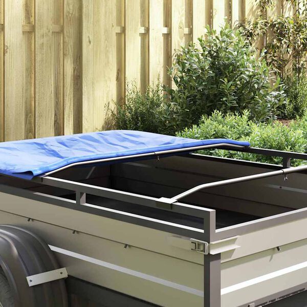 vidaXL Tarpaulin Bracket for Trailers 3 pcs Silver 100-145 cm Aluminum