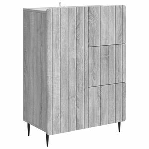 vidaXL Sideboard Grey Sonoma 66 x 34.5 x 91.5 cm Engineered Wood