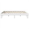 vidaXL Bed Frame without Mattress White 200x200 cm Solid Wood Pine