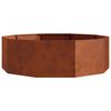vidaXL Planter Rusty 120 x 120 x 35 cm Weathering Steel