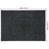 vidaXL Area Rugs Rectangular Dark Grey 140 x 200 cm Jute