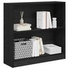 vidaXL Bookshelf Black Oak 80 x 24 x 76 cm Engineered Wood