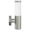 vidaXL Outdoor Wall Lights 2 pcs Silver 15 x 7.5 x 33 cm