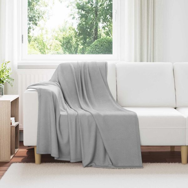 vidaXL Throw Blankets 6 pcs Grey 170 x 130 cm Fleece