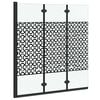 Shower Enclosure Black and Transparent 130 x 130 cm Tempered Glass
