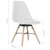 vidaXL Dining Chairs 4 pcs White PP