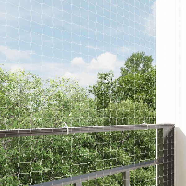 vidaXL Cat Net Transparent 4x3 m Nylon