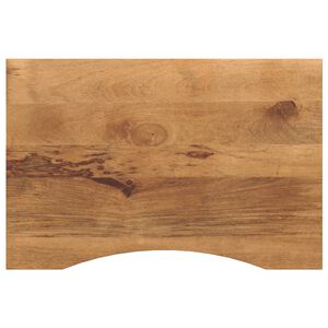 vidaXL Desk Top with Curve 90x60x2.5 cm Solid Wood Rough Mango