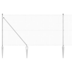 vidaXL Fence Post Silver