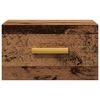 vidaXL Wall-mounted Bedside Cabinets 2 pcs Old Wood 35x35x20 cm
